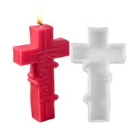 MAPPA CRUFIFIX - MOLD di silicone a forma a croce | Stampo di crocifisso, crocifissi 3D muffa religiosa stampo silicone di resina pasquale per in resina di sapone artigianato cio