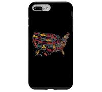 Mappa degli Stati Uniti d'America, da collezione, da uomo, donna Custodia per iPhone 7 Plus/8 Plus
