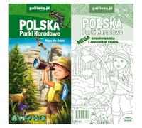Mappa dei parchi nazionali della Polonia + mega libro da colorare