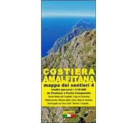 Mappa dei sentieri della costiera Amalfitana. Scale 1:10.000. Vol. 4: Da Positano a Punta Campanella.
