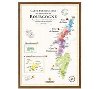 Mappa dei vini di Borgogna, 50 x 70 cm