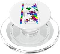 Mappa del fuso orario mondiale PopSockets PopGrip per MagSafe