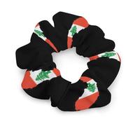 Mappa del Libano Bandiera Elastica Scrunchies Elastico Morbido Cravatte per Capelli No Hurt Hair Carino Accessori per Capelli per Le Donne