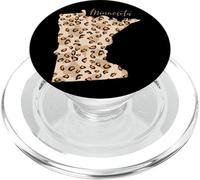 Mappa del modello leopardo del Minnesota Leone Stato del Minnesota PopSockets PopGrip per MagSafe