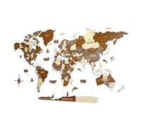 Mappa del mondo 3D multistrato in legno, mappa dei viaggi con stati e capitali, decorazione da parete per la nuova casa, regalo per viaggiatori, decorazione per ufficio, regalo di compleanno,