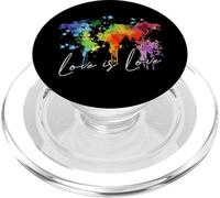 Mappa del mondo arcobaleno Amore nel Love World Map PopSockets PopGrip per MagSafe