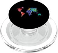Mappa del mondo Bandiera Paese Atlante PopSockets PopGrip per MagSafe