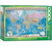 Mappa Del Mondo (Con Bandiere) 1000pc Puzzle Da Eurographics 68cm x 49cm