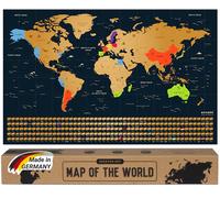 ® Mappa del Mondo da Grattare 68 X 43 CM idee regalo mappamondo da grattare con