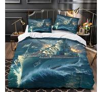 Mappa del mondo d'epoca copripiumino 3 Pezzi stampa di 3D incluso federe decorazione per camera da letto Geografia educativa colorata Set Di Copripiumino for ragazzi e bambini King（220x240cm）