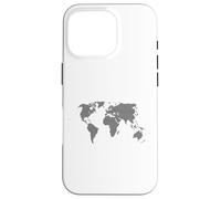 Mappa del mondo fatta di cerchi, motivo geografico mappa Custodia per iPhone 16 Pro