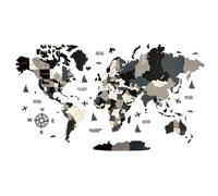 Mappa del mondo in legno,grande decorazione da parete in 3D,dimensioni (M & L & XL),idea regalo per ogni occasione,decorazione da parete per casa,cucina o ufficio