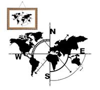 Mappa del mondo in metallo da parete - Decorazione da parete mappa del mondo, da parete e decorazione | Decorazione d'interni Camera dei bambini, Sala dei giochi, Decorazione della