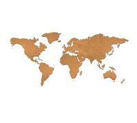Mappa del mondo in sughero Luckies of London 100 x 45 cm mappa da parete con ...