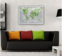 Mappa del mondo luminosa da parete, grande adesivo educativo da parete, mappe del mondo che si illuminano al buio, poster per bambini, soggiorno, camera da letto, decorazione artistica per la casa