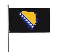 Mappa Del Territorio Della Bosnia Ed Erzegovina Bandiere Da Giardino Resistente Alle Intemperie Garden Flag Con 2 Occhielli Bandiera Da Cortile Per Fattoria Esterni Interni 90X150Cm