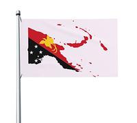 Mappa Del Territorio Della Papua Nuova Guinea Garden Flag Resistente Alle Intemperie Bandiere Da Giardino Con 2 Occhielli Bandiera Da Cortile Per Interni Esterni All'Aperto 90X150Cm