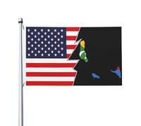 Mappa Del Territorio Delle Comore E America Garden Flag Con 2 Occhielli Bandiere Di Benvenuto Divertente Bandiere Da Giardino Per Patio All'Aperto Interni 90X150 Cm