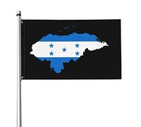 Mappa Del Territorio Dell'Honduras Bandiere Di Benvenuto Con 2 Occhielli Bandiere Da Giardino Resistente Alle Intemperie Bandiera Da Cortile Per Interni Patio Fattoria 90X150Cm