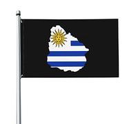 Mappa Del Territorio Dell'Uruguay Bandiere Di Benvenuto Durevole Bandiera Da Cortile Resistente Alle Intemperie Garden Flag Per Patio Interni Fattoria 90X150Cm