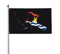 Mappa Del Territorio Di Kiribati Bandiere Di Benvenuto Durevole Garden Flag Resistente Alle Intemperie Bandiere Da Giardino Per Patio Fattoria Interni 90X150Cm