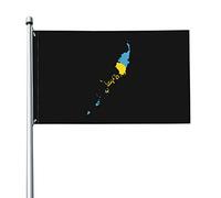 Mappa Del Territorio Di Palau Garden Flag Resistente Alle Intemperie Bandiere Di Benvenuto Divertente Bandiere Da Giardino Per Patio Interni All'Aperto 90X150Cm