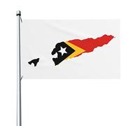 Mappa Del Territorio Di Timor Est Garden Flag Divertente Bandiere Da Giardino Resistente Alle Intemperie Bandiere Di Benvenuto Per Interni Fattoria Esterni 90X150Cm