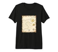 Mappa del Tesoro Metal Detectorist Hunter Maglietta Premium
