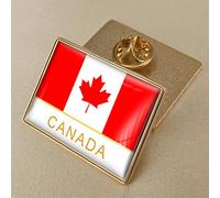 Mappa Della Bandiera Del Canada Spilla Spilla Distintivo Patriottico - Cristallo Epossidico Mondo Bandiera Pal Pin Arte Novità Spilla Pin Fibbia Charm Jewelry For Women Men Memorabilia Gift,32 *