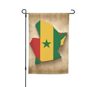 Mappa della bandiera del Senegal con stampa a stella verde per ogni occasione giardino tutte le stagioni bandiera esterna decorazione cortile per terrazze bandiere