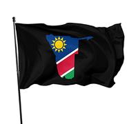Mappa della bandiera della Namibia, bandiera da parete, 9,1 x 1,5 m, dai colori vivaci e resistente ai raggi UV, per esterni e interni