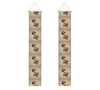Mappa della bandiera delle Seychelles come una rana Stampa Comodo Storage Care Banner Sfondo Design Specificamente Forniture di Celebrazione