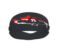 Mappa della bandiera dell'Indonesia Migliora le tue prestazioni con le fasce per il sudore alla moda: ideali per qualsiasi attività!