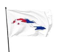 Mappa della bandiera di Cuba, bandiera da parete, 9,1 x 1,5 m, dai colori vivaci e resistente ai raggi UV, per esterni e interni