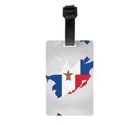 Mappa della bandiera di Panama con stelle etichette per bagagli etichette per bagagli valigia ID tag set di etichette per borsa etichette da viaggio accessori regalo