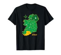Mappa della contea di Cork Irlanda Eire Irish Travel Maglietta
