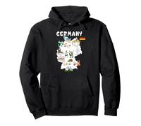Mappa della Germania T-Shirt Bandiera Oktoberfest Felpa con Cappuccio