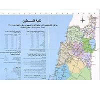 Mappa della Palestina Nakba - arabo (carta piegata)
