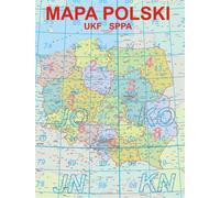Mappa della Polonia con i distretti