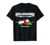Mappa della Repubblica Centrafricana con coordinate e soprannome Maglietta