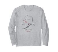 Mappa della Rotta del Sentiero Storico Nazionale di Iditarod Maglia a Manica