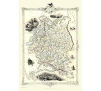 Mappa Della Russia In Europa 1851 Puzzle In Pezzi Da 1000 690Mm X 480Mm