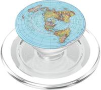 Mappa della Terra Piatta Gleason, Mappa della Terra Piatta Blu, Terra Piatta PopSockets PopGrip per MagSafe