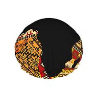 Mappa dell'Africa Cuffia da a Idrorepellente Cappello da bagno Riutilizzabile Durevole Poliestere elastico per uomo Donna 4,3x10,6 pollici