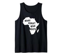 Mappa dell'Africa Non Dimenticare mai Le tue Radici Canotta