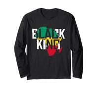 Mappa dell'Africa Royal Pride Black King Maglia a Manica