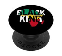 Mappa dell'Africa Royal Pride Black King PopSockets PopGrip Adesivo