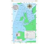 Mappa delle aree di previsione della spedizione nel Regno Unito bandiera 5'x3...