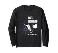 Mappa delle Coordinate dell'isola del Mare del Nord di Helgoland Maglia a Manica
