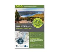 Mappa delle gite in barca e dei sentieri di Lake George | Mappa escursionistica del lago Adirondack - Lago George, Lago Paradox, Lago Schroon, Lago Brant e area selvaggia del lago del faraone |
